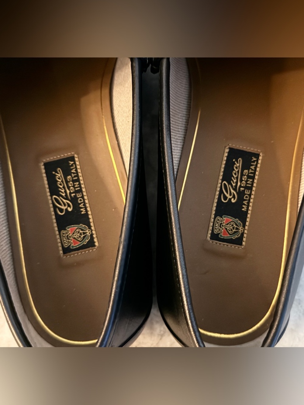 GUCCI 1953 Horsebit Leather Loafer Black Leather 13/ 13.5 US $1100 Jordaan NEW! - Picture 9 of 12